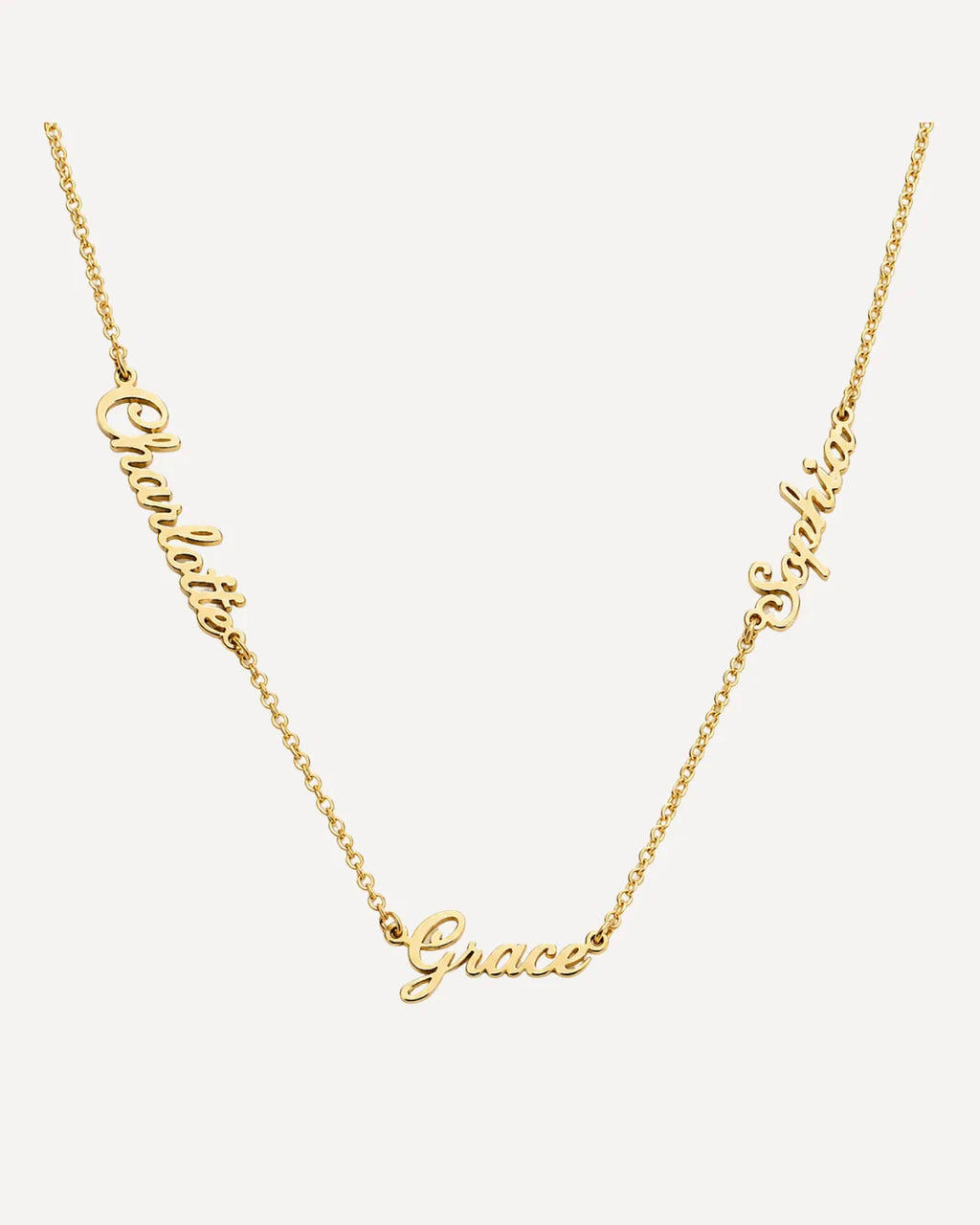 Ava Multiple Name Necklace with Custom Names