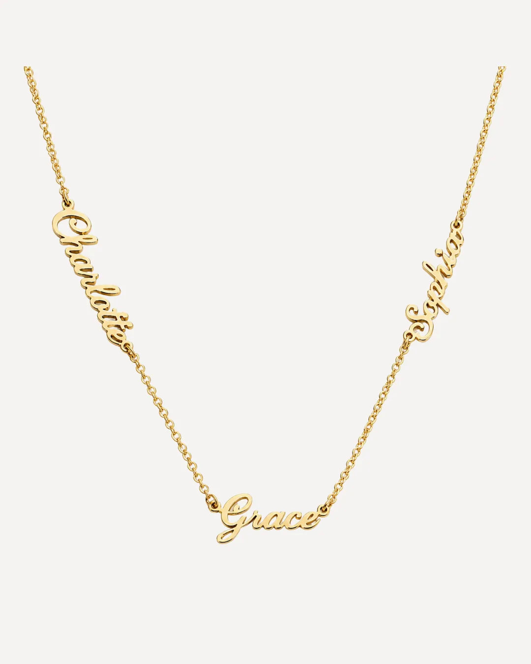Ava Multiple Name Necklace with Custom Names