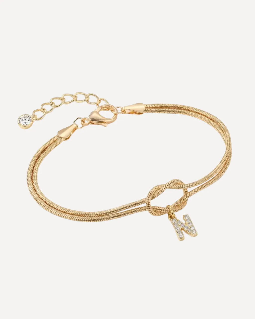 Celestine Initial Knot Bracelet Grace
