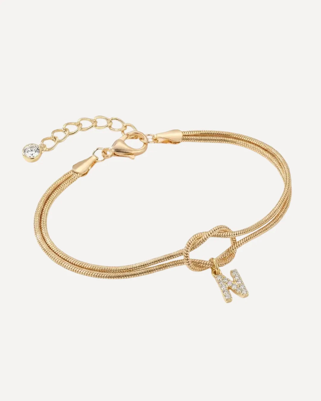 Celestine Initial Knot Bracelet Grace