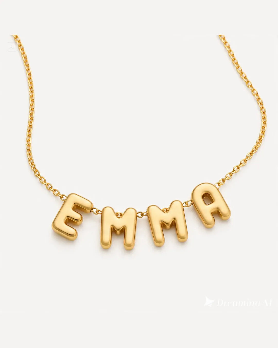 Amelia Bubble Name Necklace