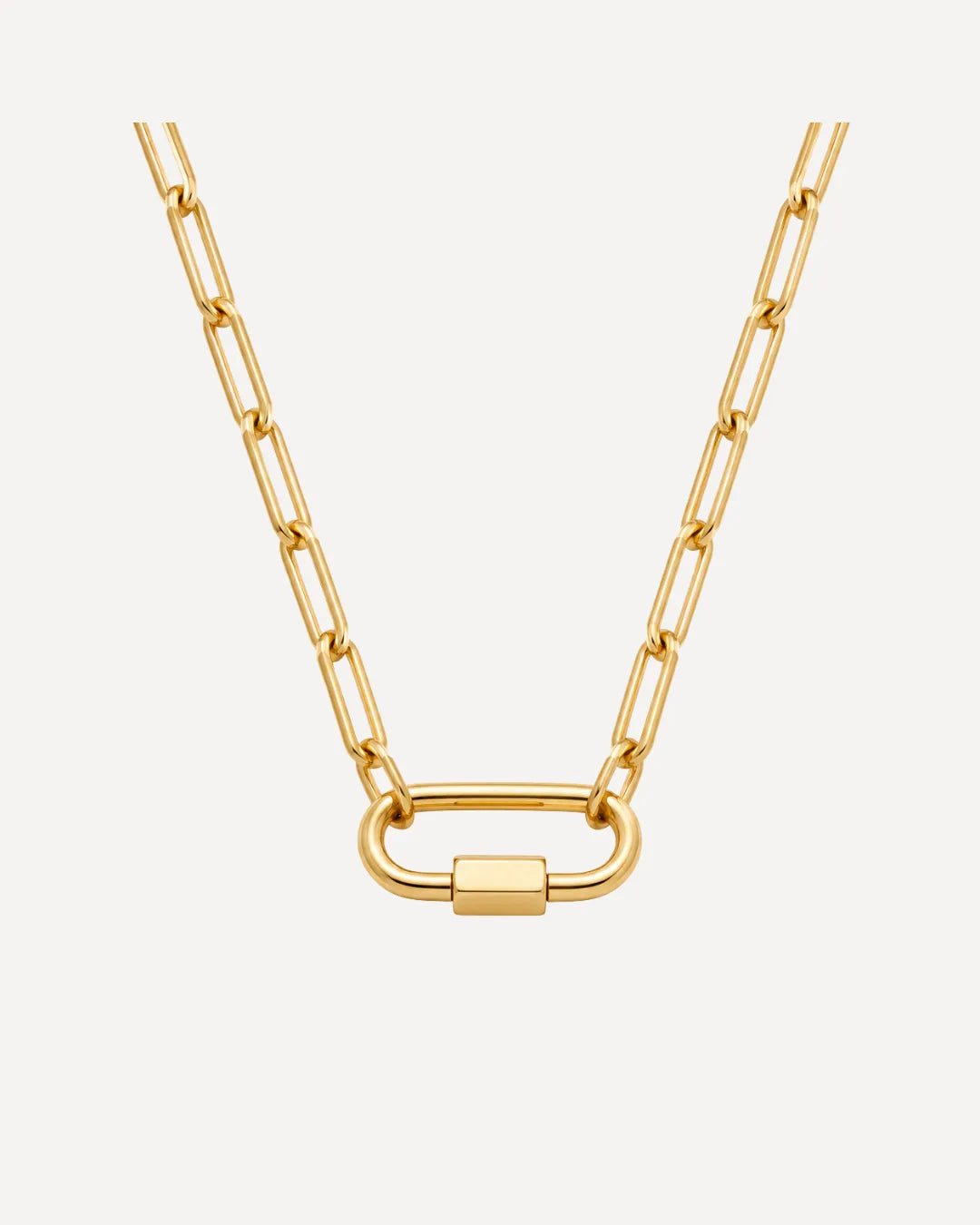 Mariella Carabiner Charm Lock Necklace