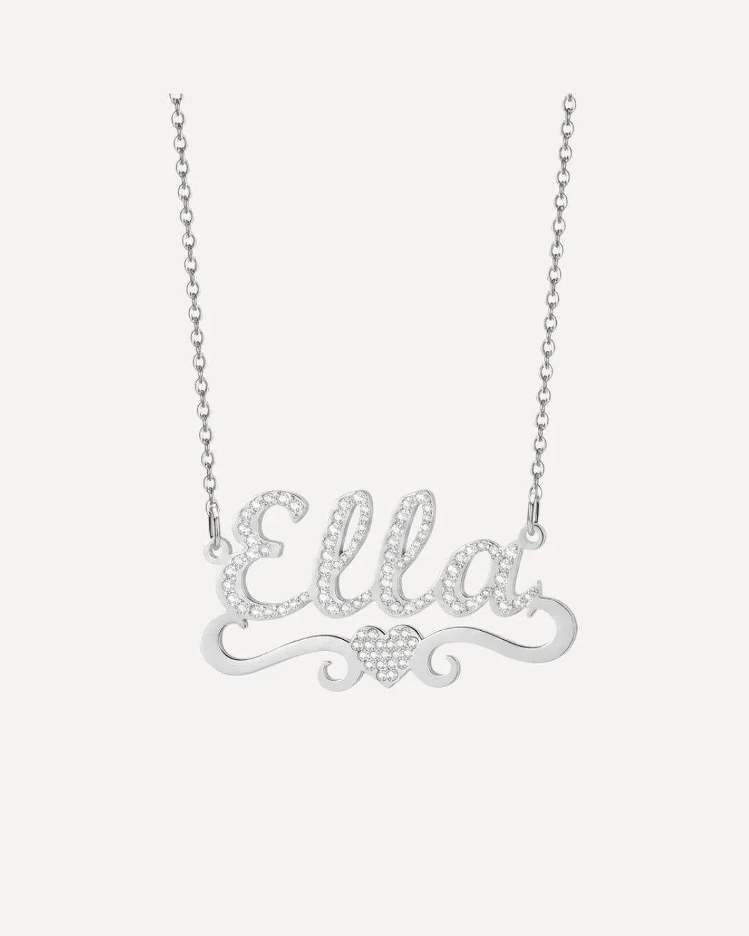 Rosalie Iced Out Name Necklace Brilliance
