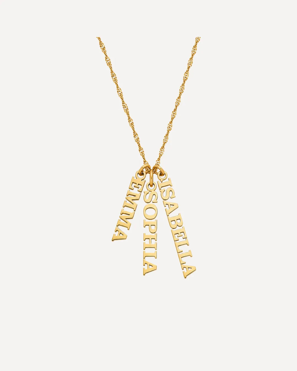 Isabella Multiple Name Necklace