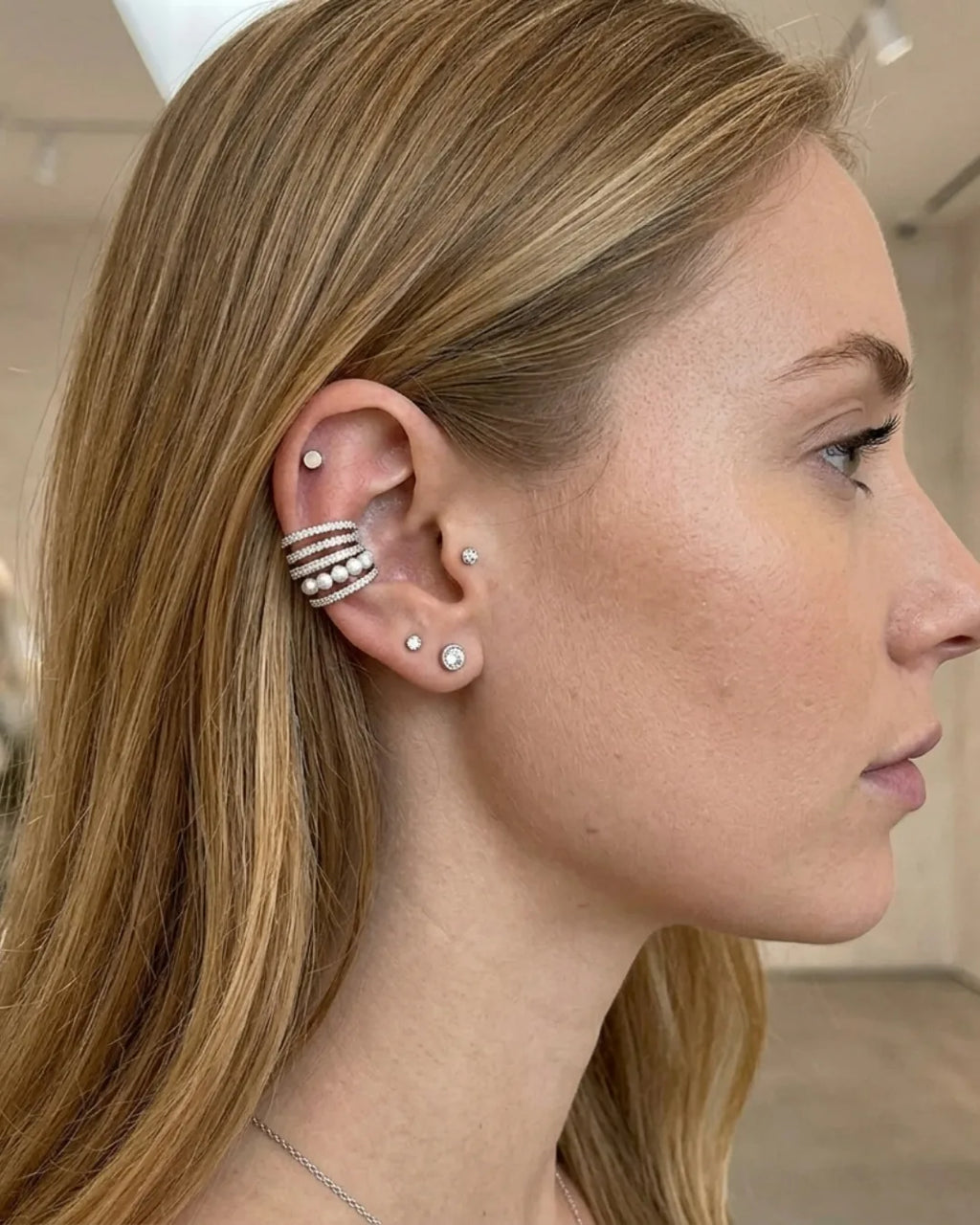 Evangeline Pearl Ear Cuff Luxe