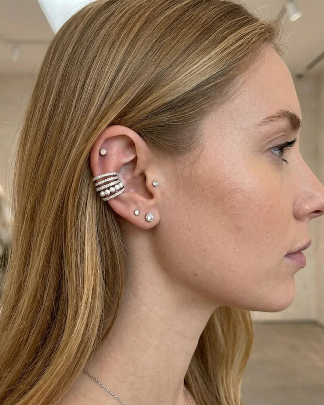 Evangeline Pearl Ear Cuff Luxe