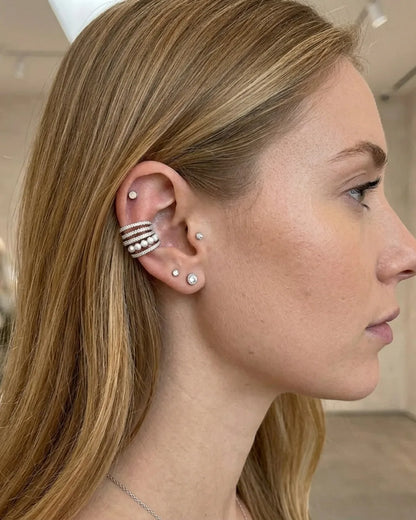Evangeline Pearl Ear Cuff Luxe