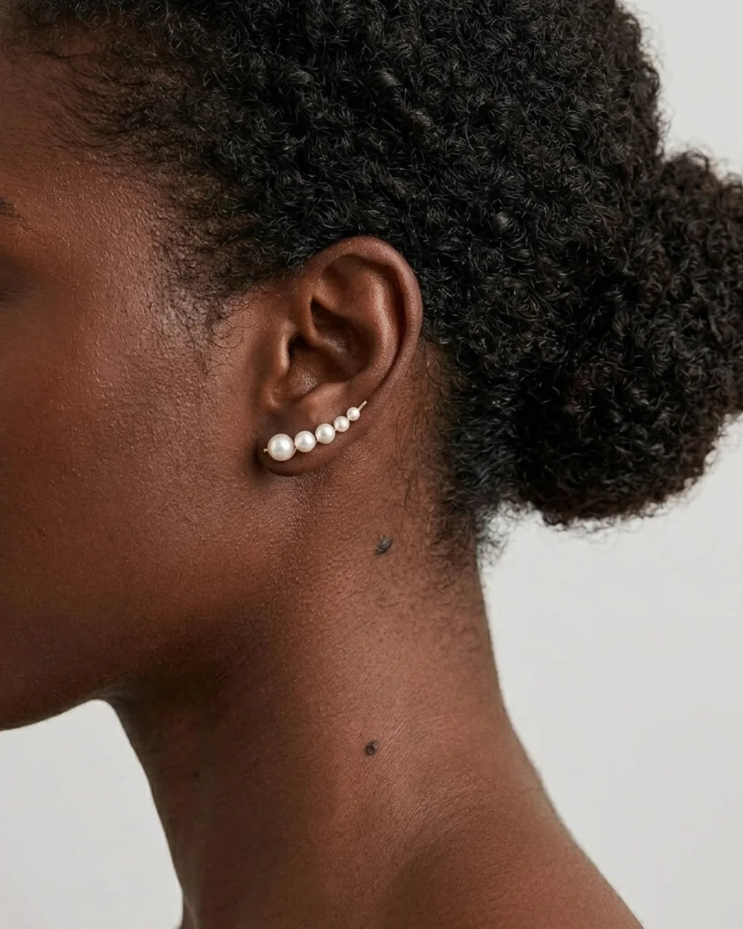 Isadora Pearl Ear Climber Earrings Elegant