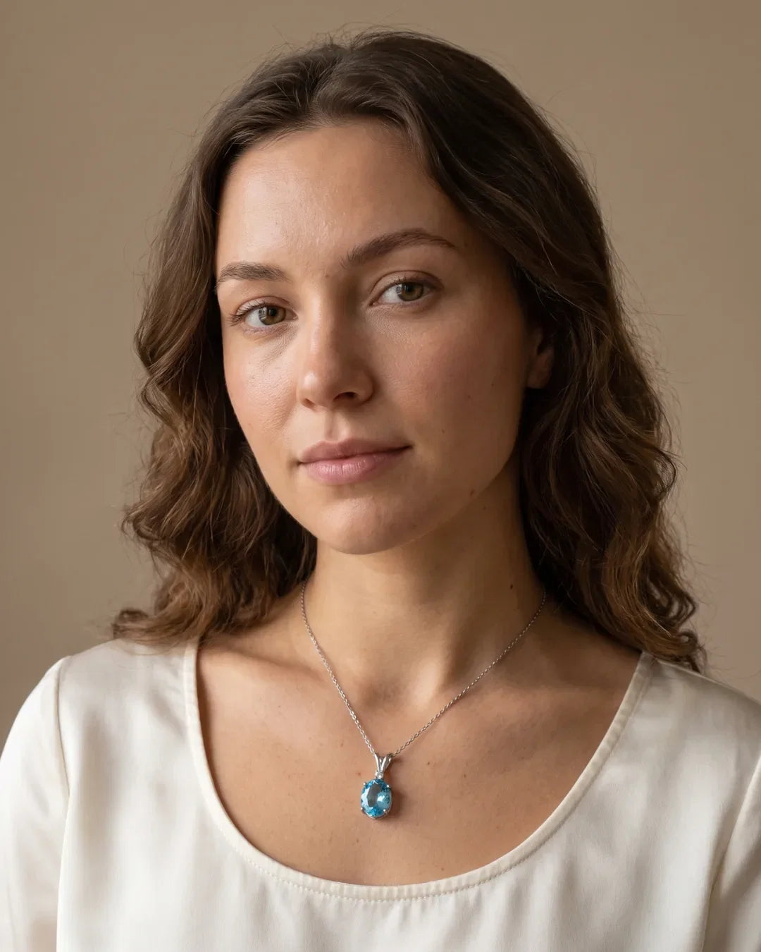 Celestine Pendant Necklace Radiance