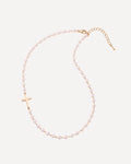 Celestine Cross Pearl Necklace Grace