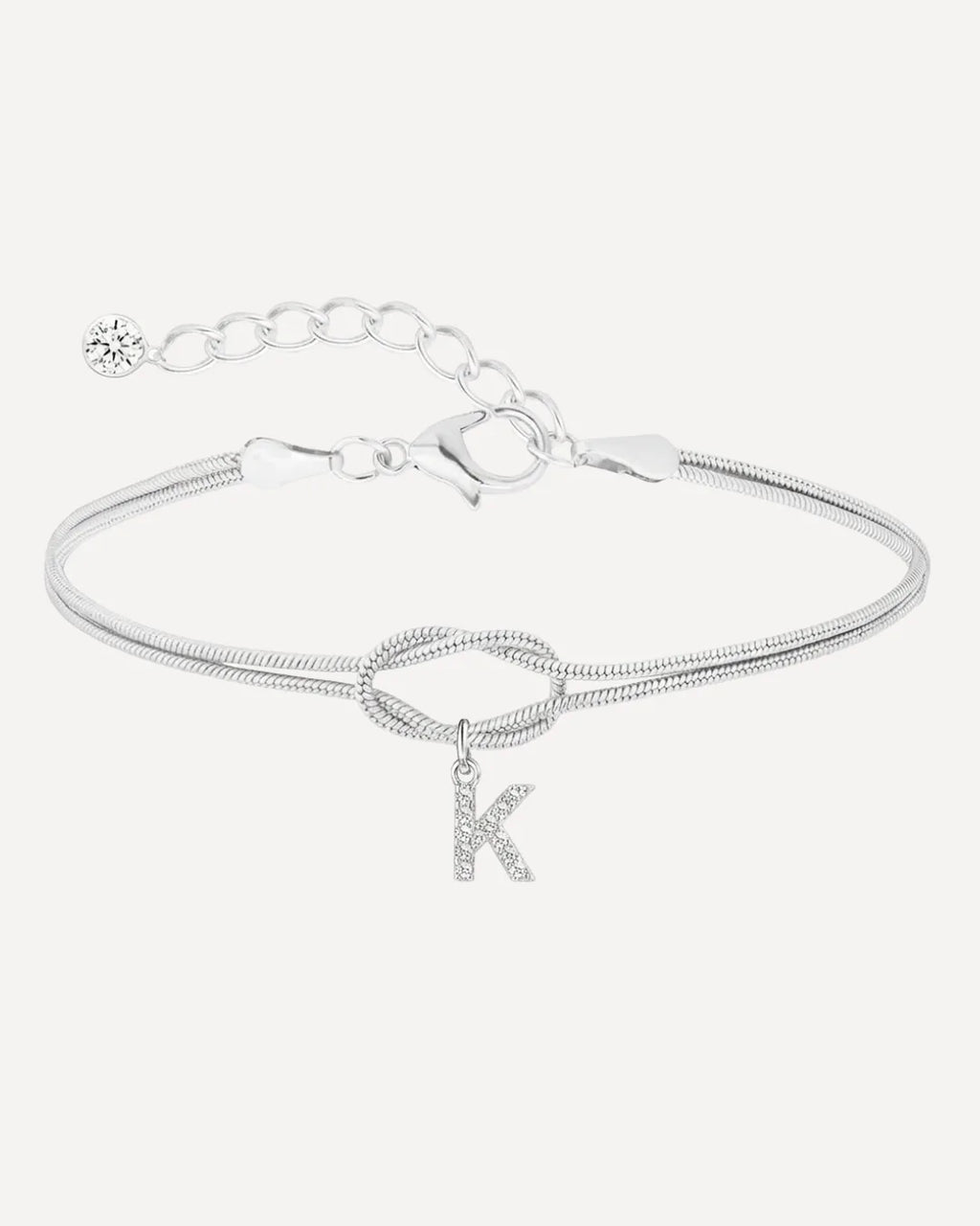 Celestine Initial Knot Bracelet Grace