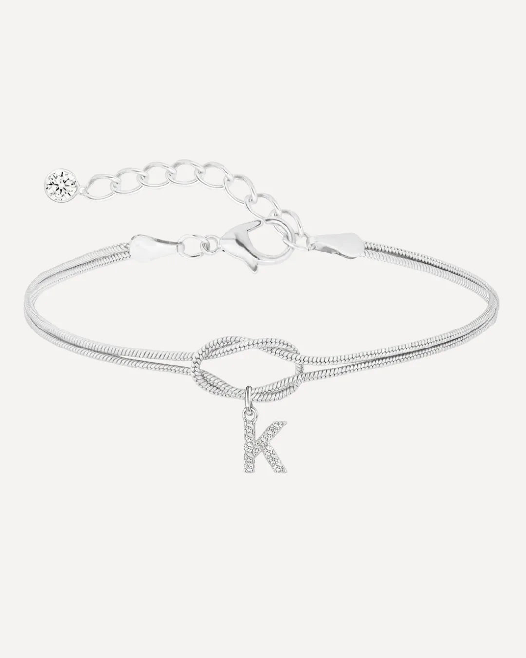 Celestine Initial Knot Bracelet Grace
