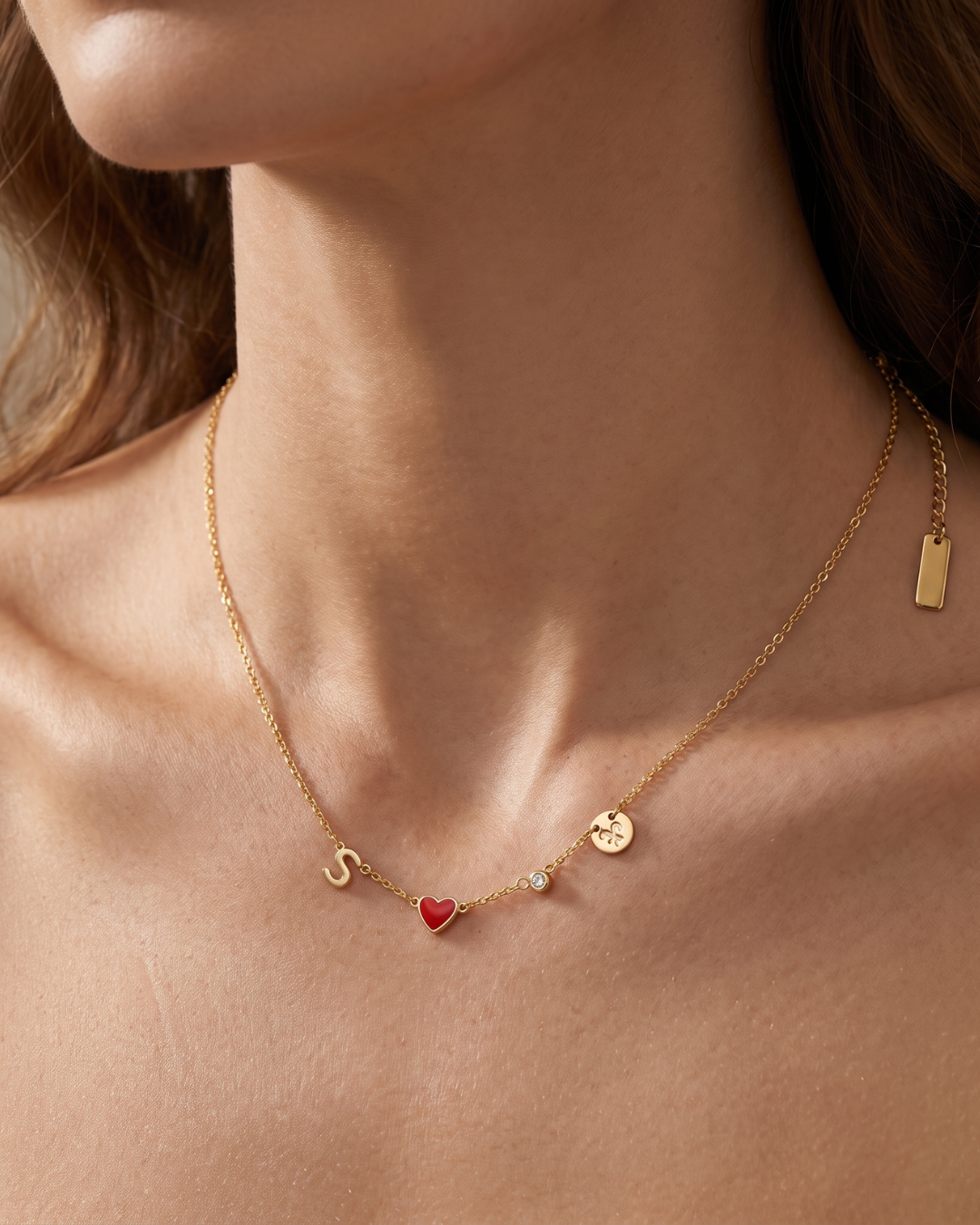 Vivienne Initial Heart Necklace Cherish