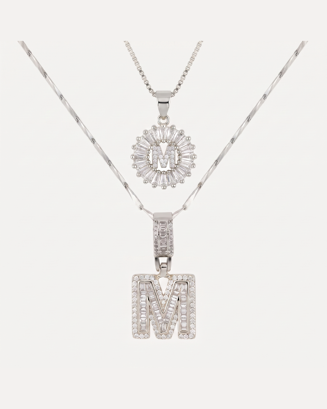 Elowen Layered Initial Necklace Brilliance