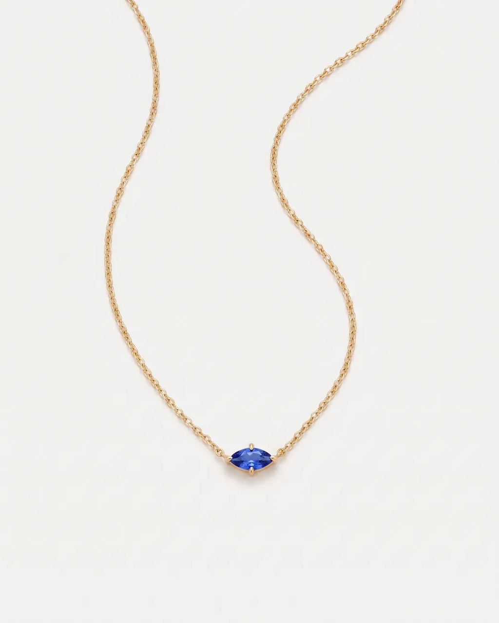 Celestine Marquise Birthstone Necklace Radiance