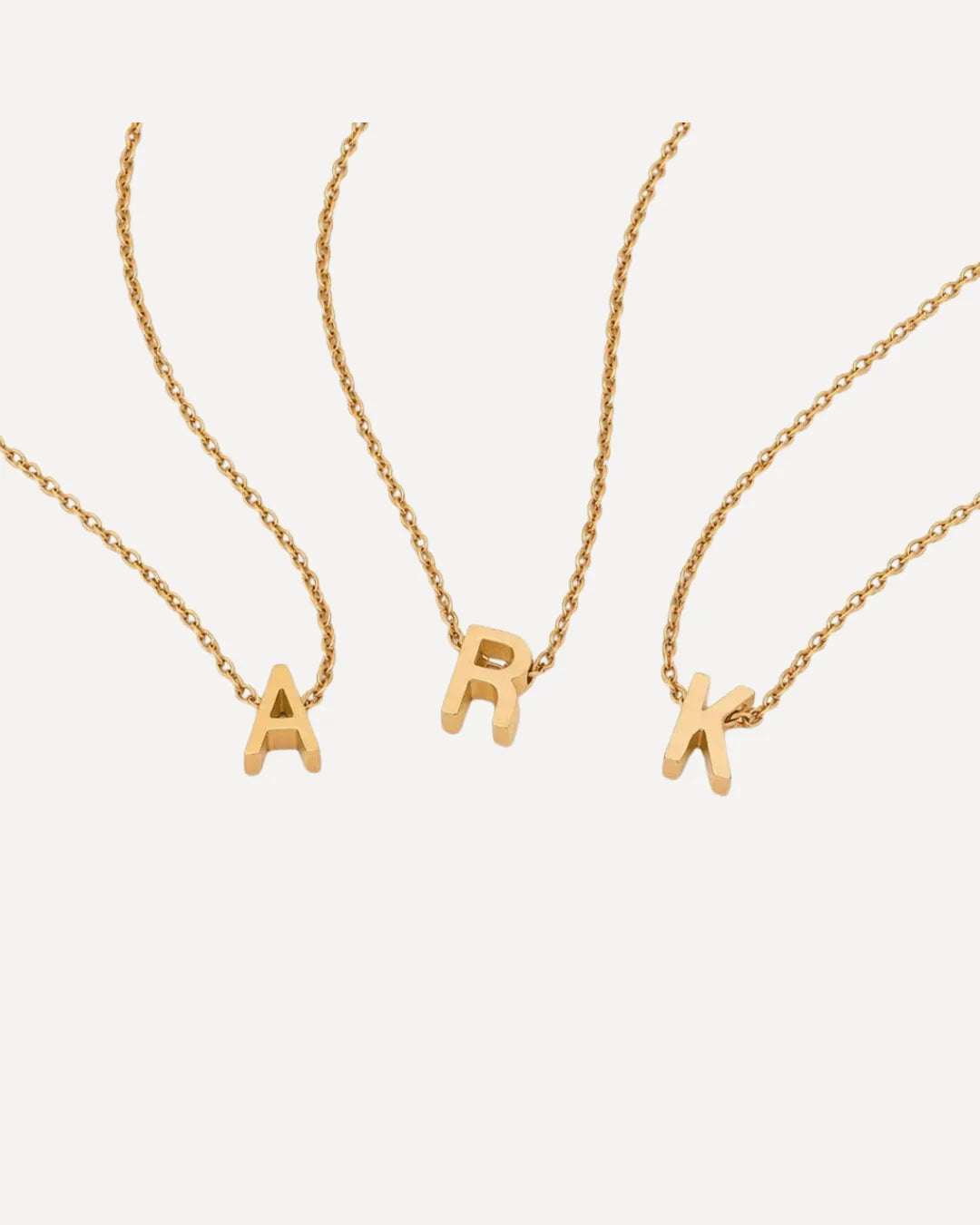 Dainty Initial Charm Necklace