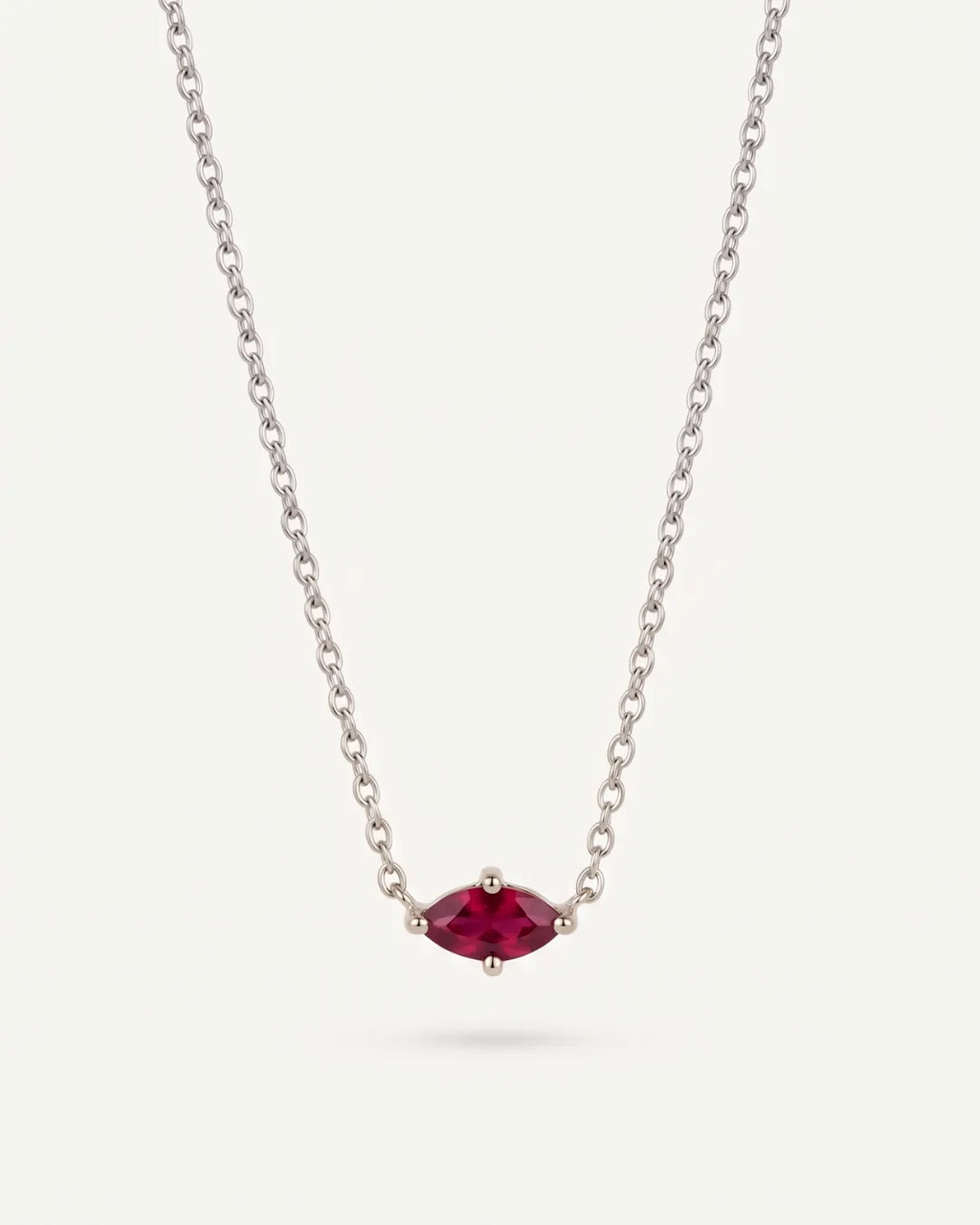 Celestine Marquise Birthstone Necklace Radiance