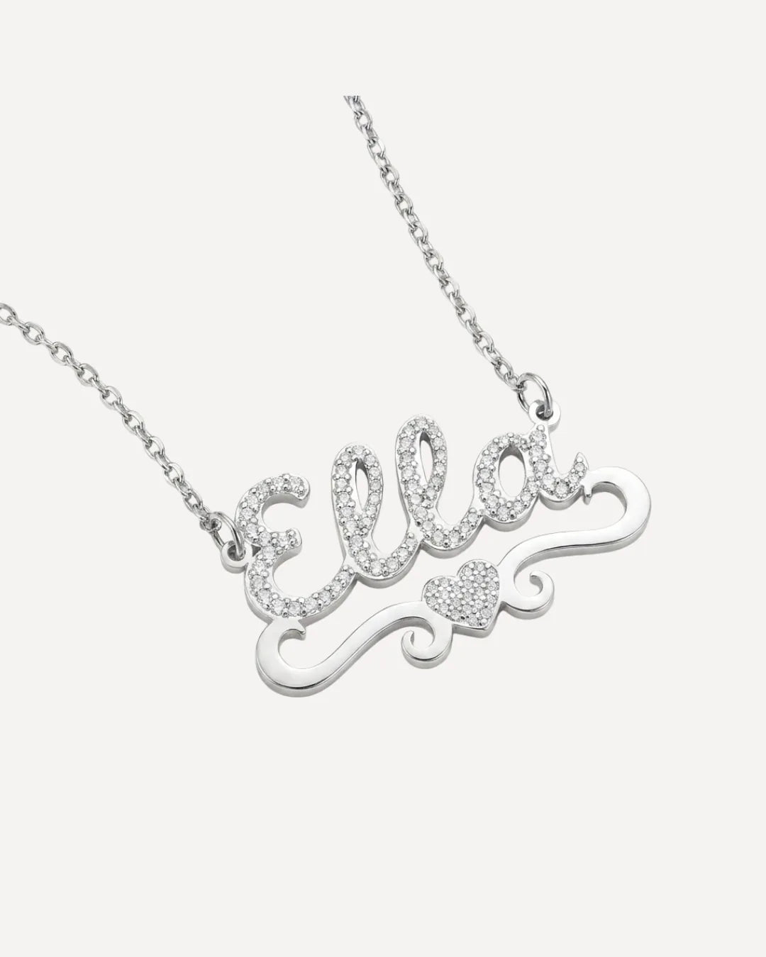 Rosalie Iced Out Name Necklace Brilliance