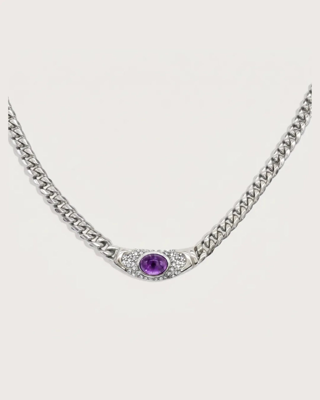 Aurelia Statement Chain Necklace Royale