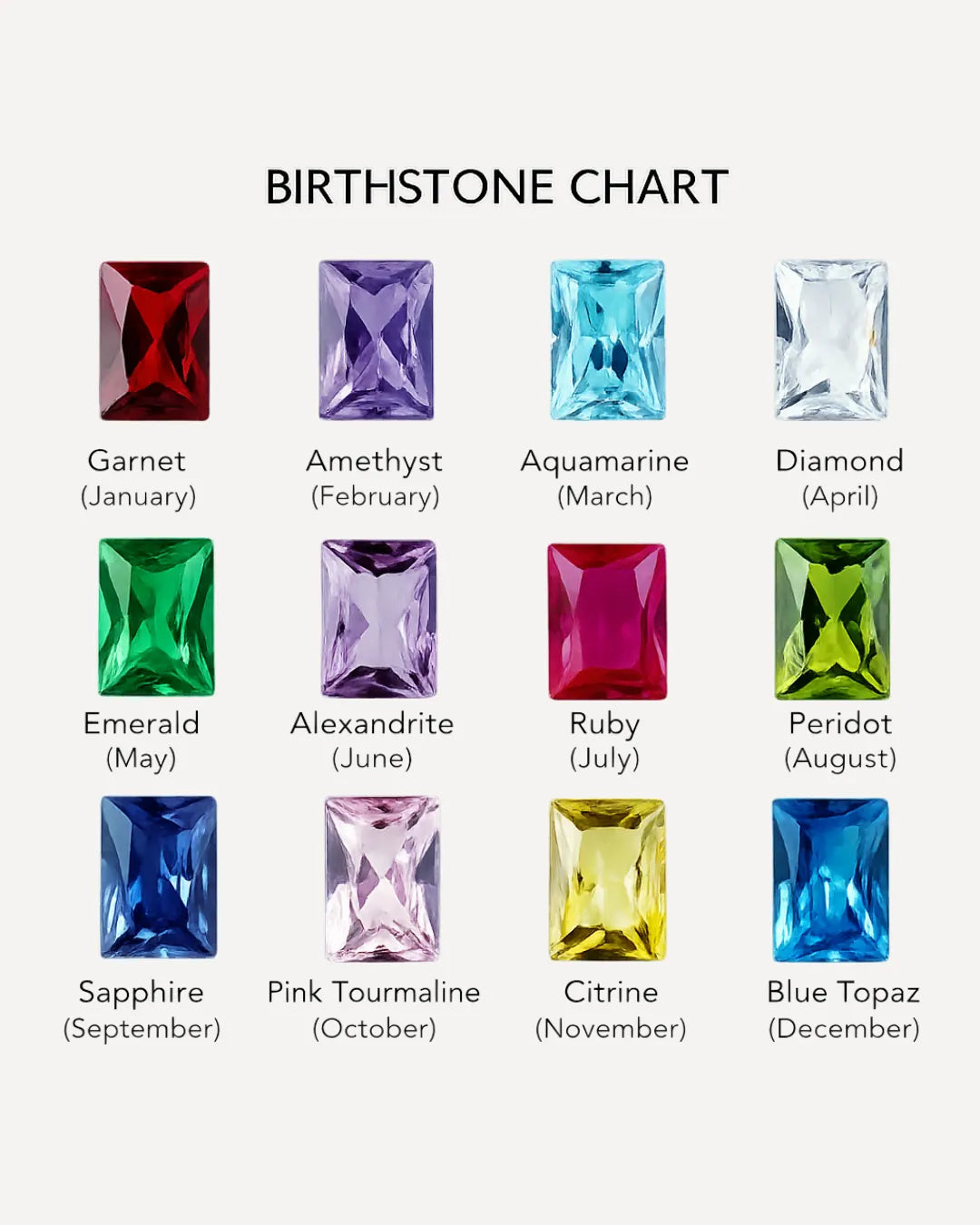 Grace Birthstone Bracelet with Cross Charm