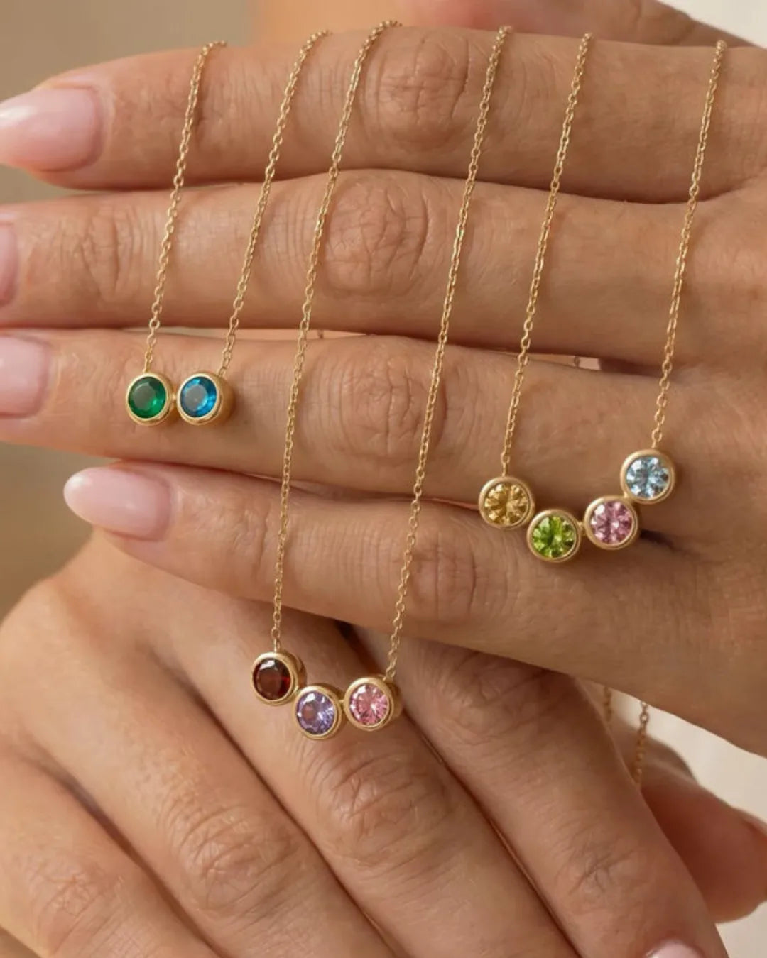 Viora Personalized Birthstone Necklace