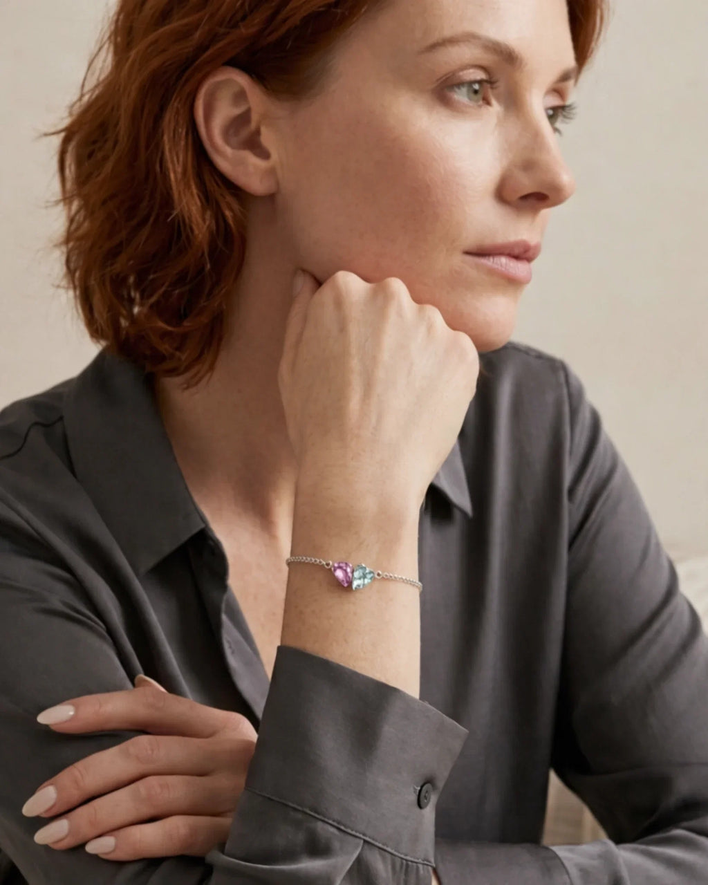 Love Duo Birthstone Bracelet