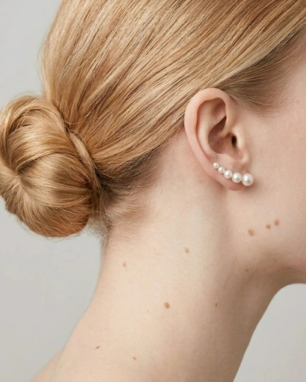 Isadora Pearl Ear Climber Earrings Elegant