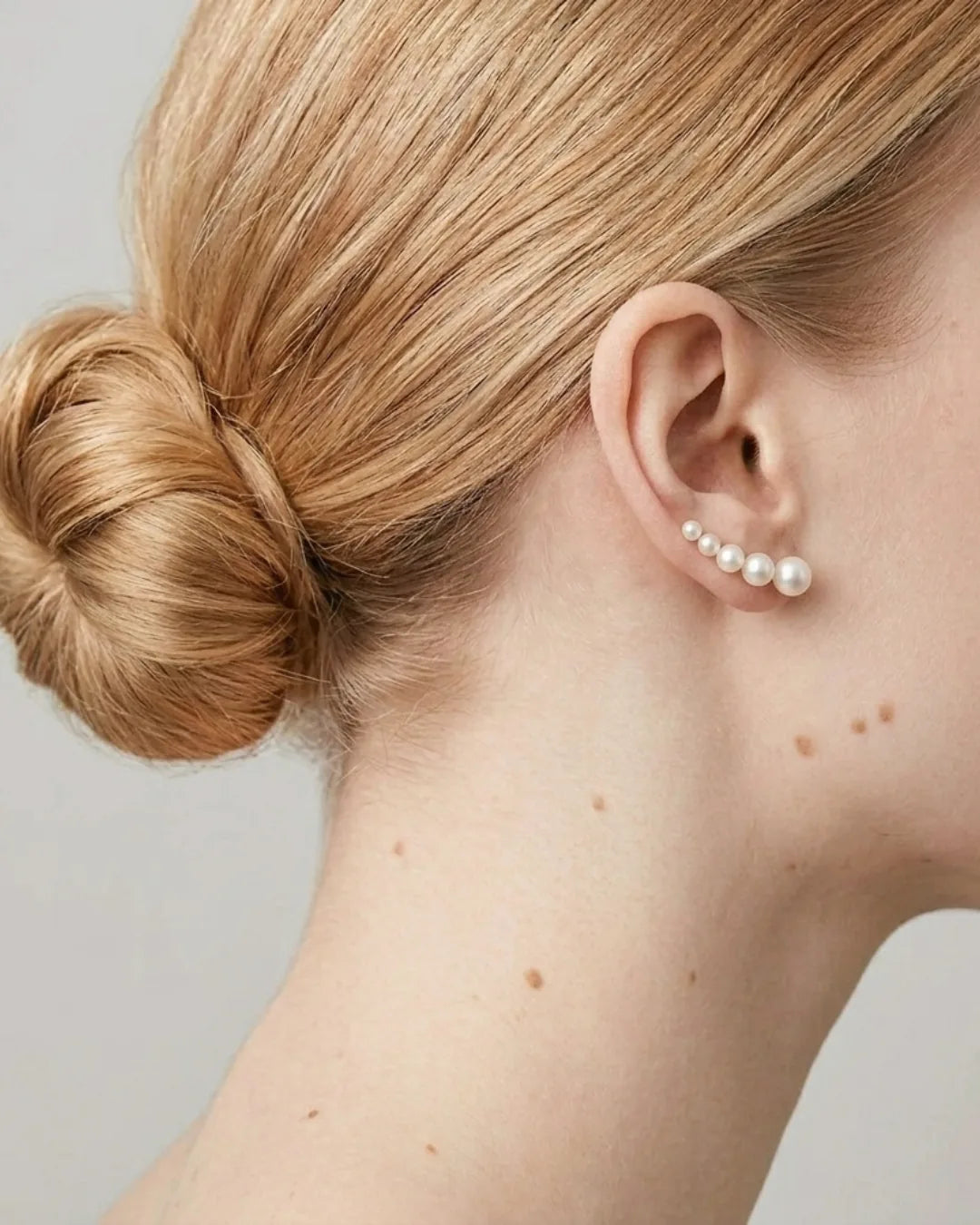 Isadora Pearl Ear Climber Earrings Elegant
