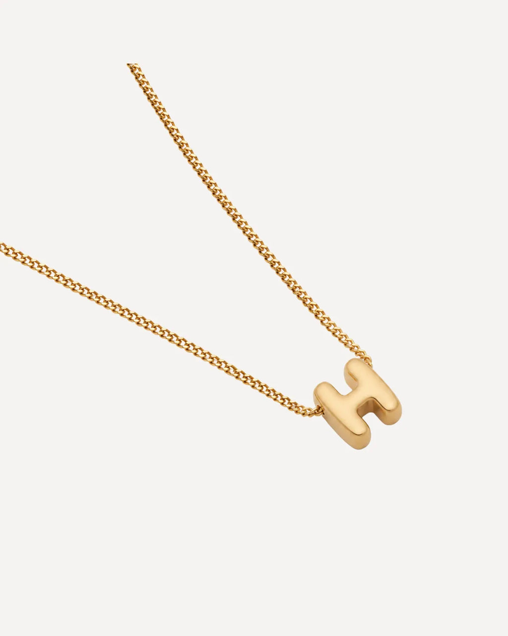 Emma Bubble Initial Charm Necklace