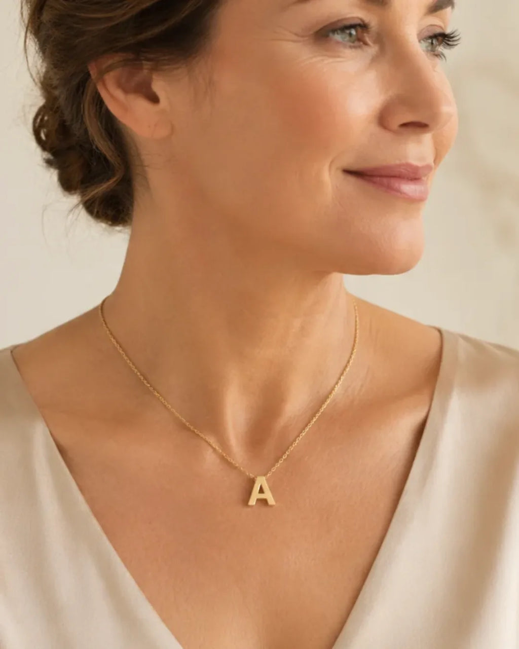 Dainty Initial Charm Necklace
