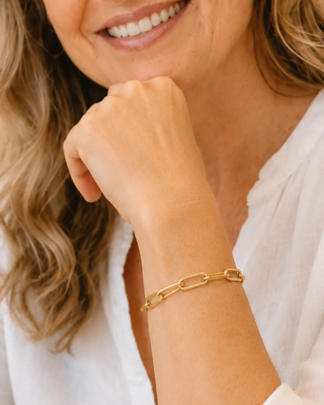 Ava Paperclip Chain Bracelet