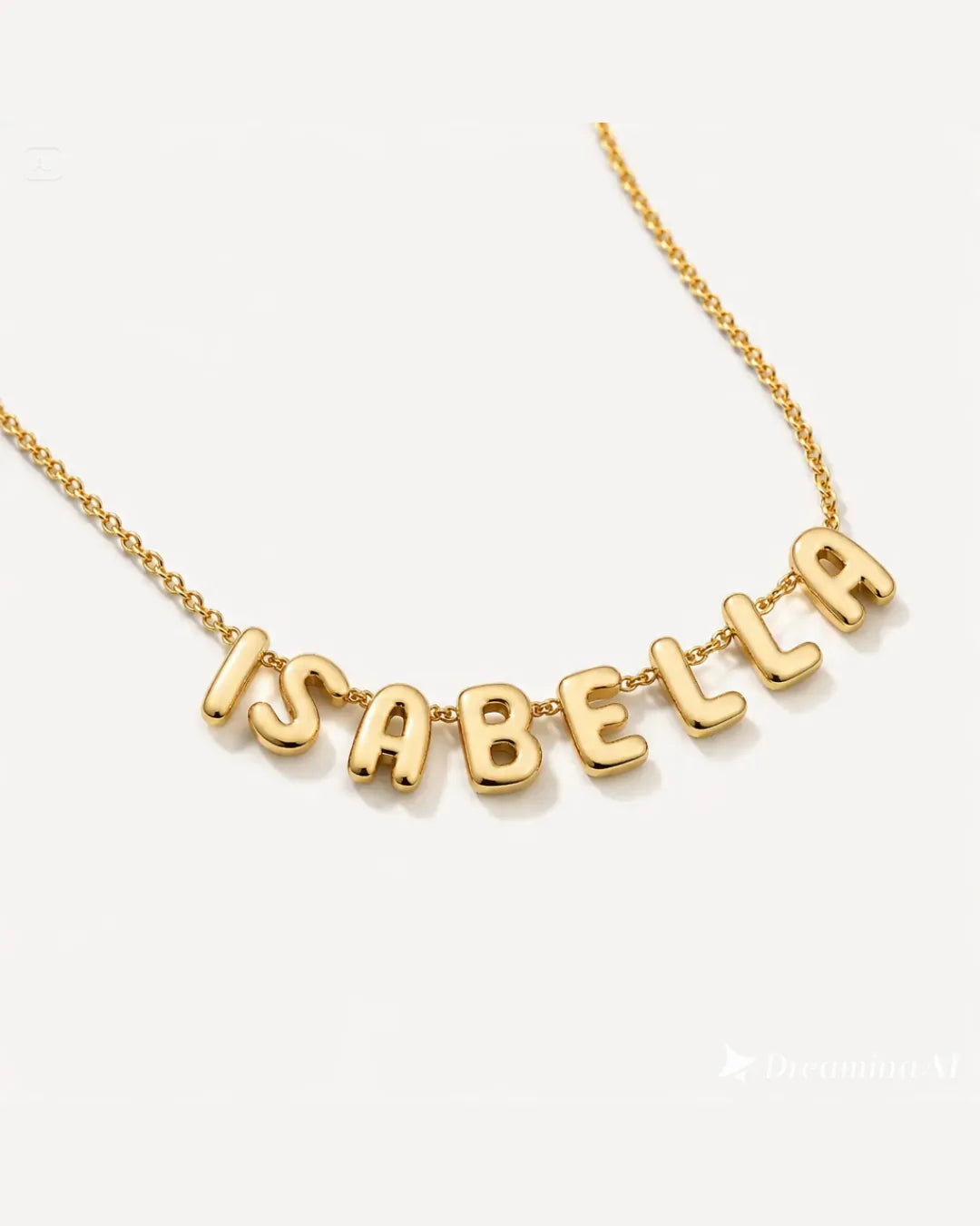 Amelia Bubble Name Necklace