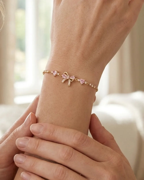 Adelina Bow Bracelet Charm