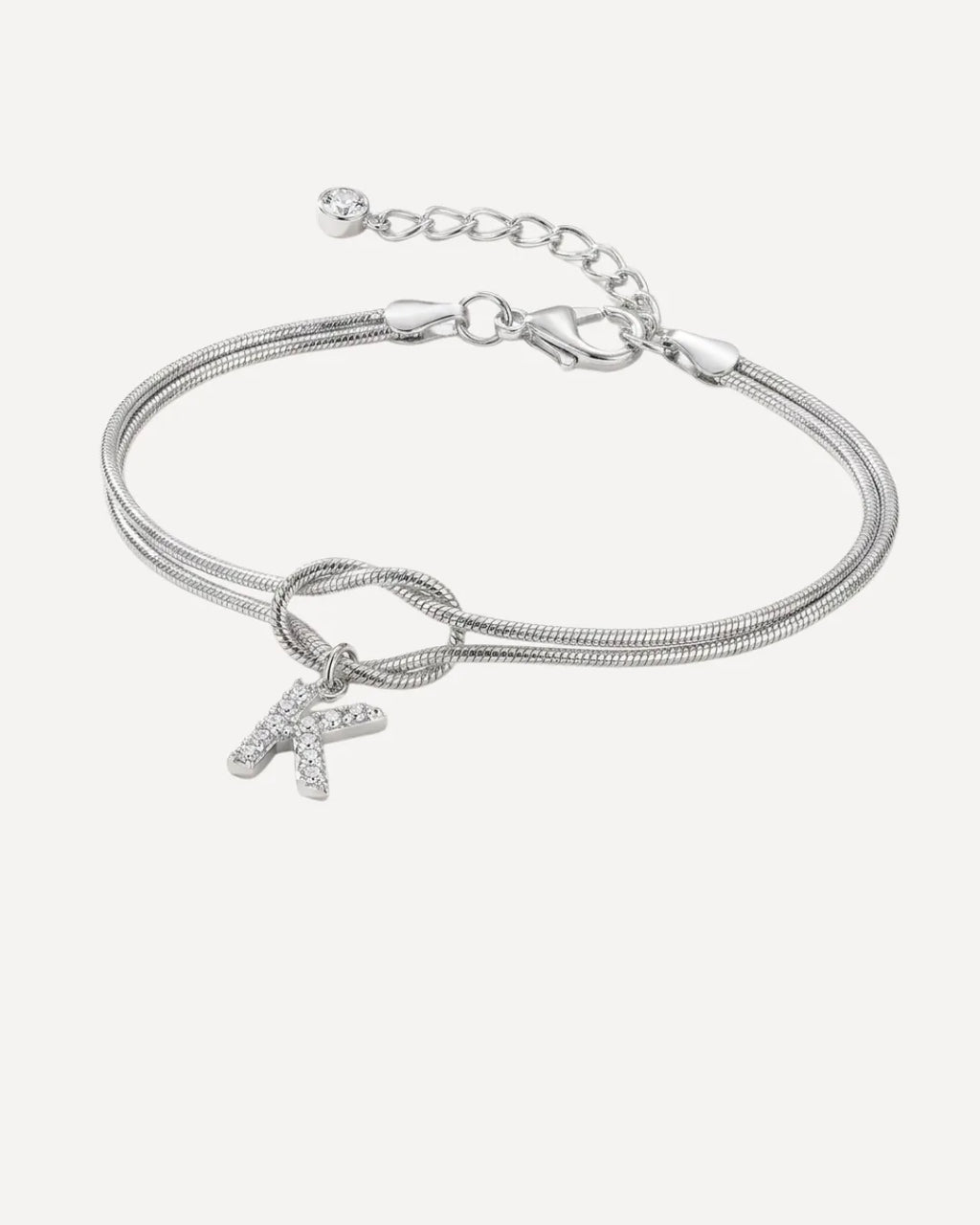 Celestine Initial Knot Bracelet Grace
