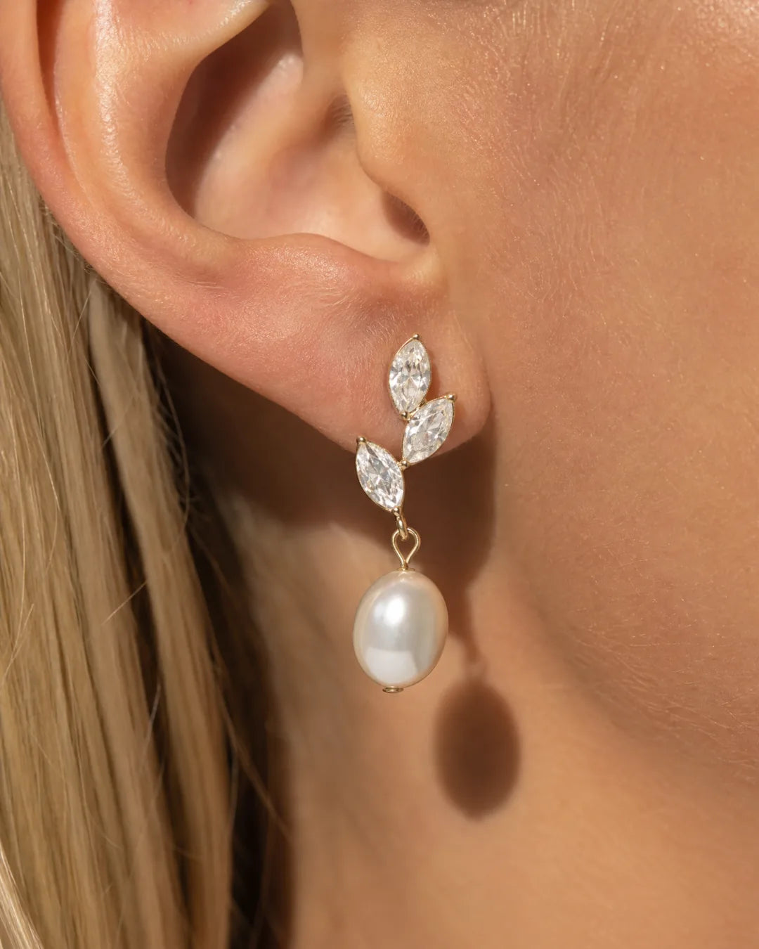 Margot Pearl Drop Earrings Elegant