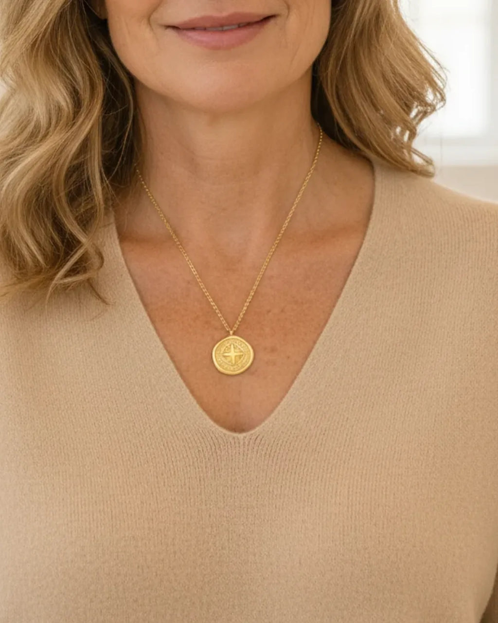 Charlotte Compass Pendant Necklace