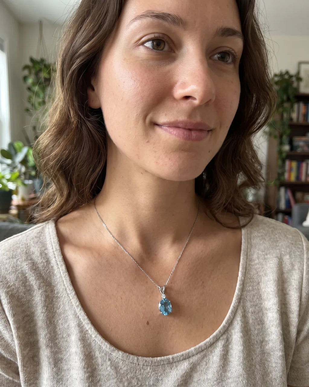 Celestine Pendant Necklace Radiance