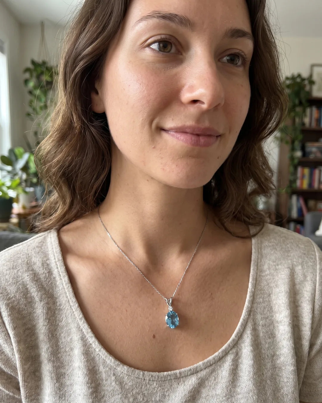 Celestine Pendant Necklace Radiance