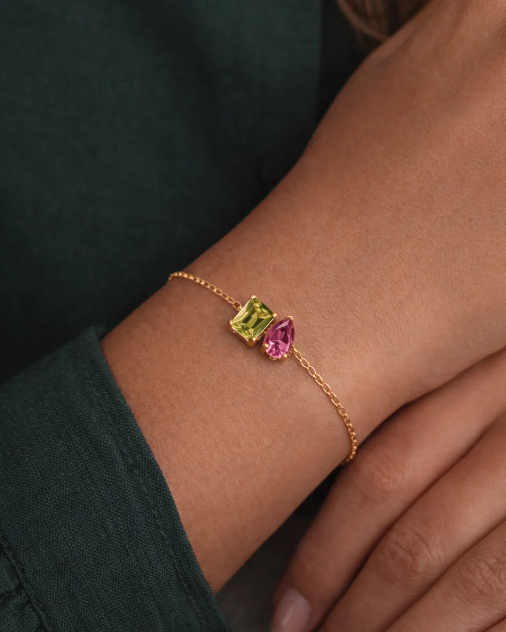 Duo Birthstone Bracelet