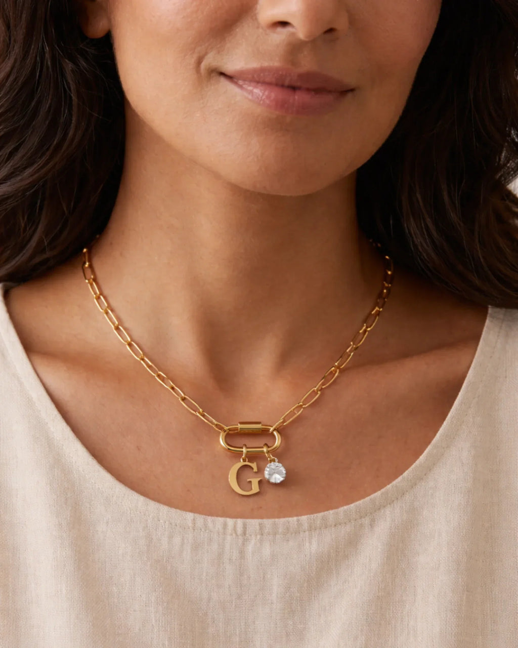 Name & Birthstone Signature Necklace