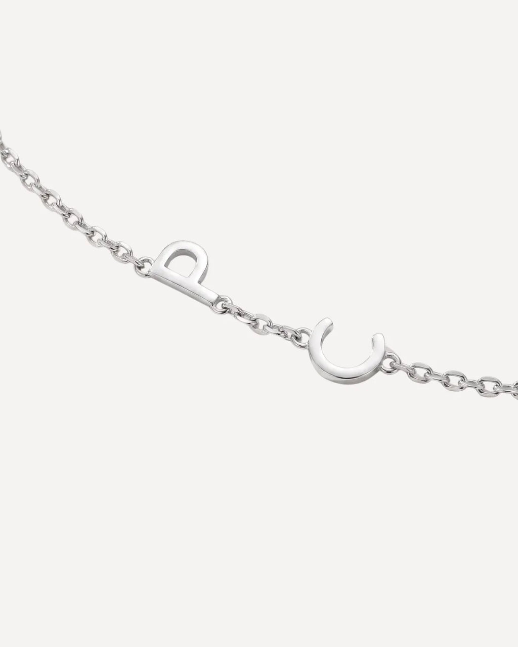 Annelise Sideways Initial Necklace Signature