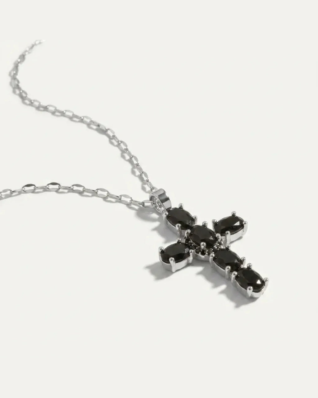 Esme Noir Cross Necklace Eternal