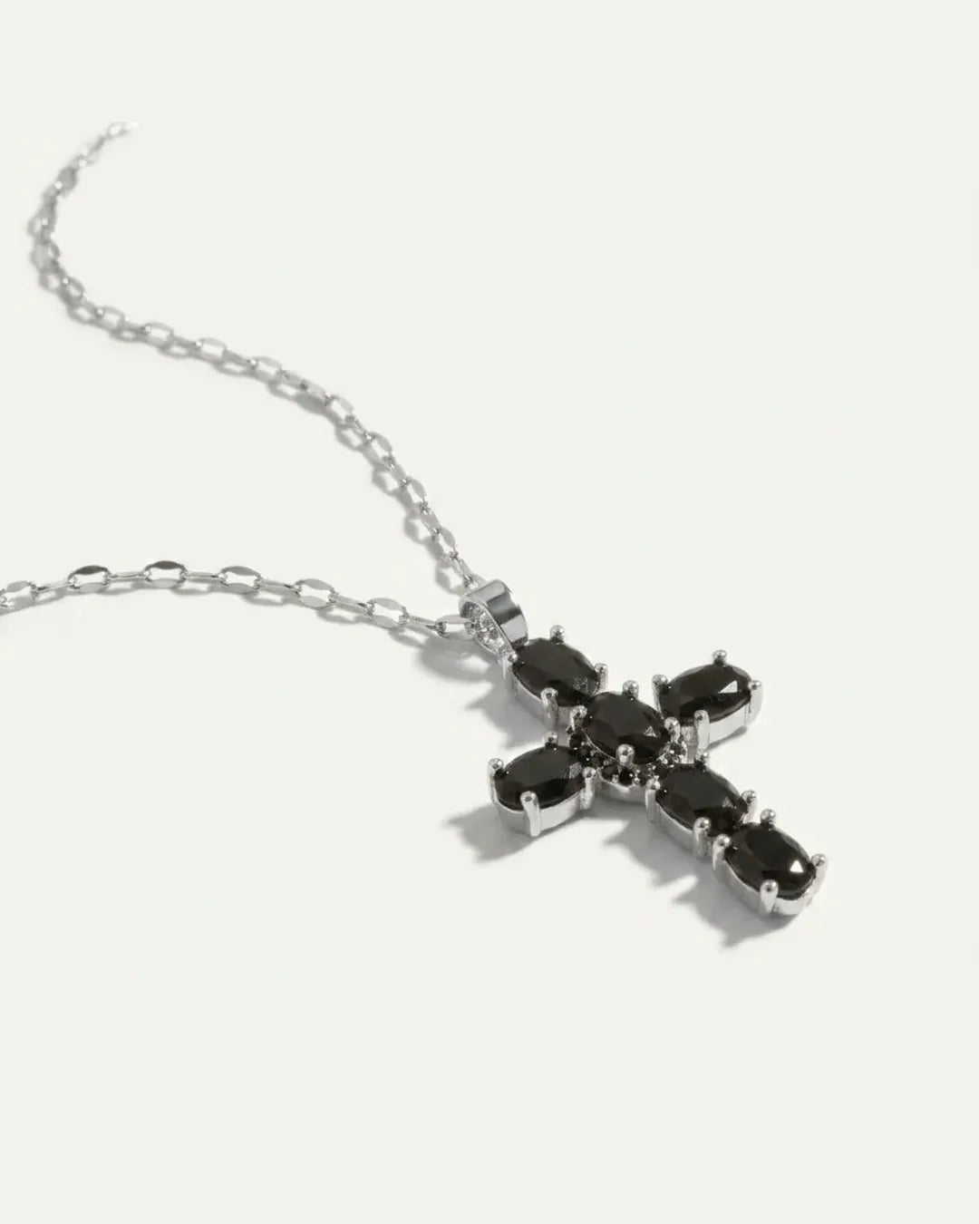 Esme Noir Cross Necklace Eternal