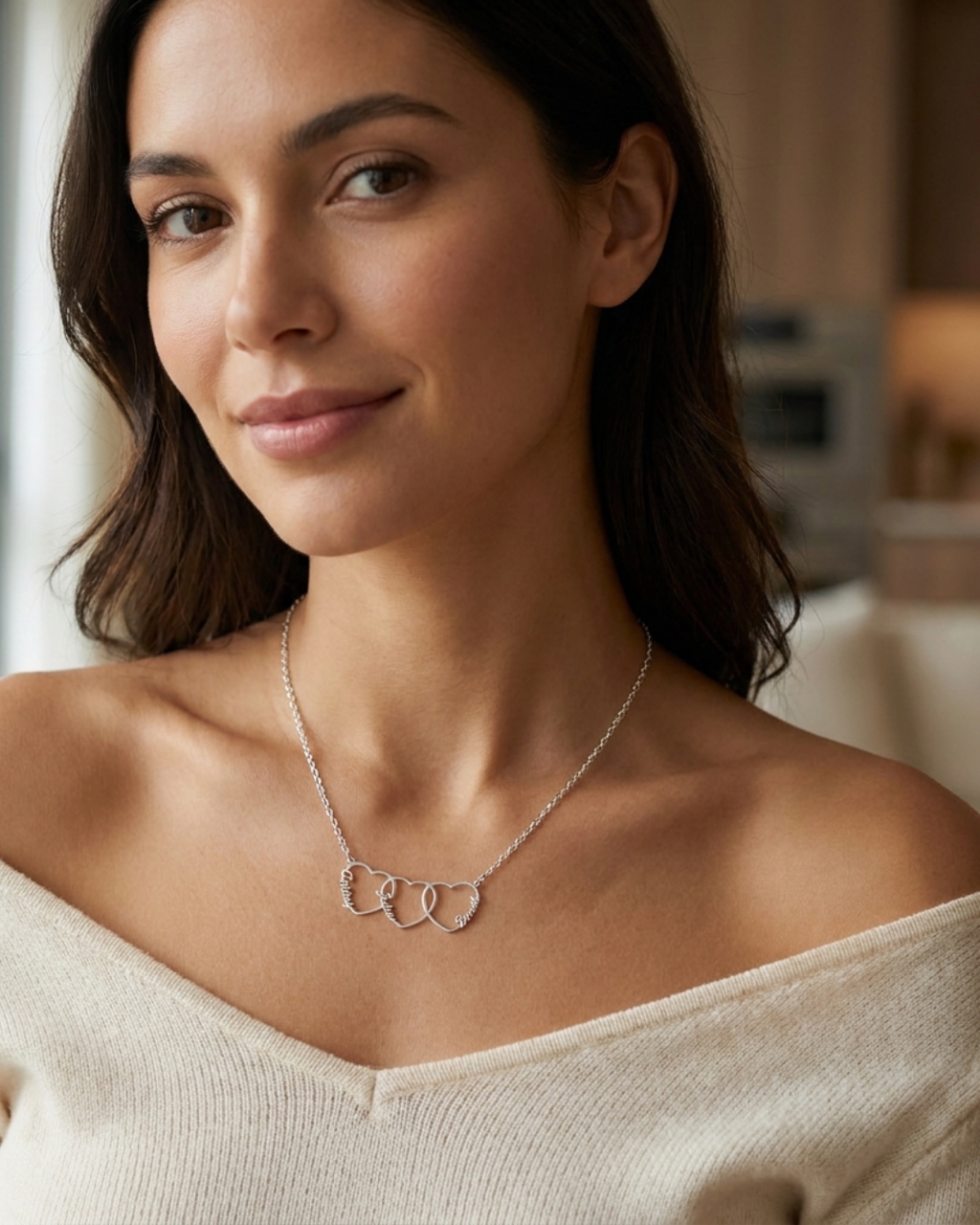 Annelise Heart Name Necklace Cherish