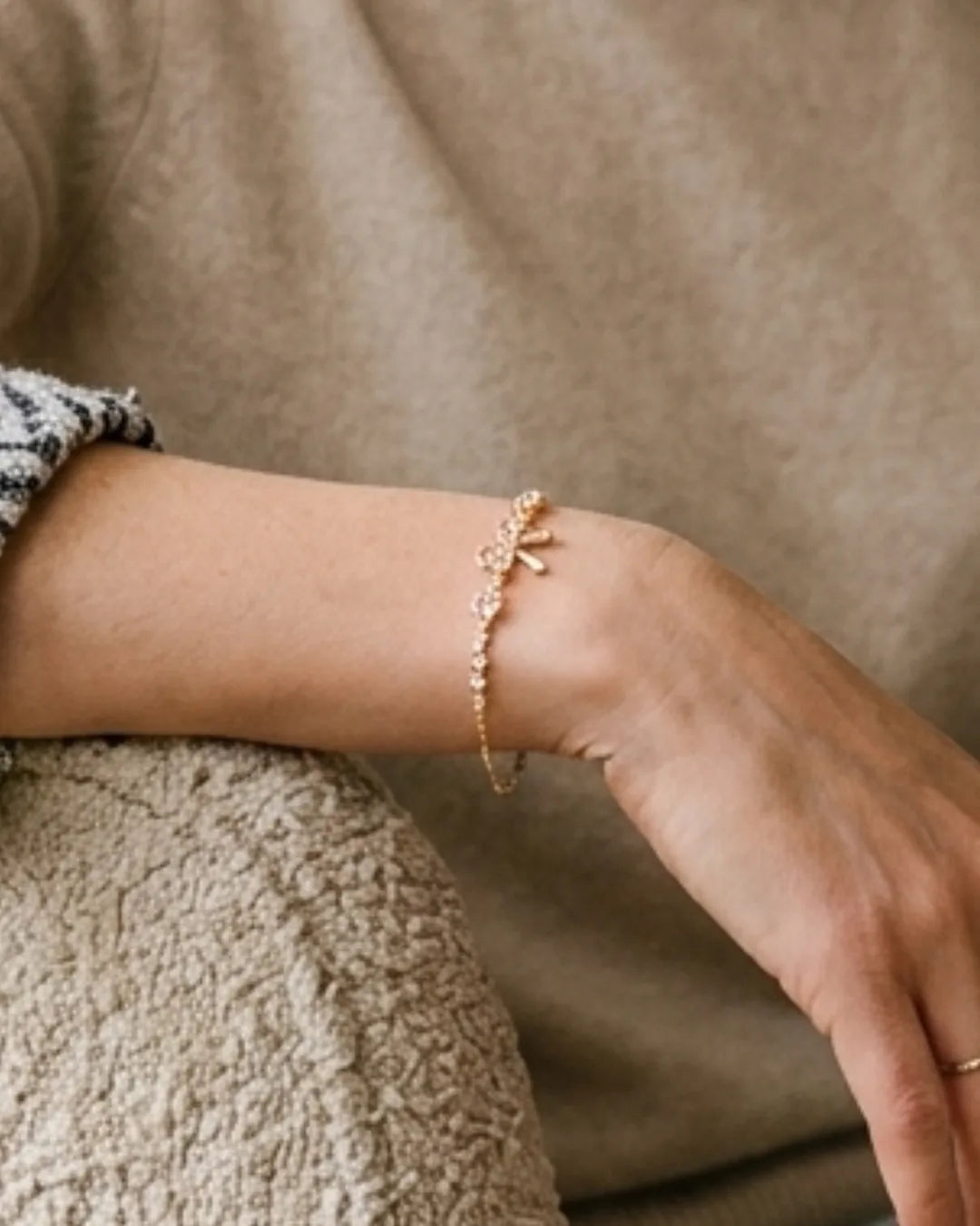 Adelina Bow Bracelet Charm