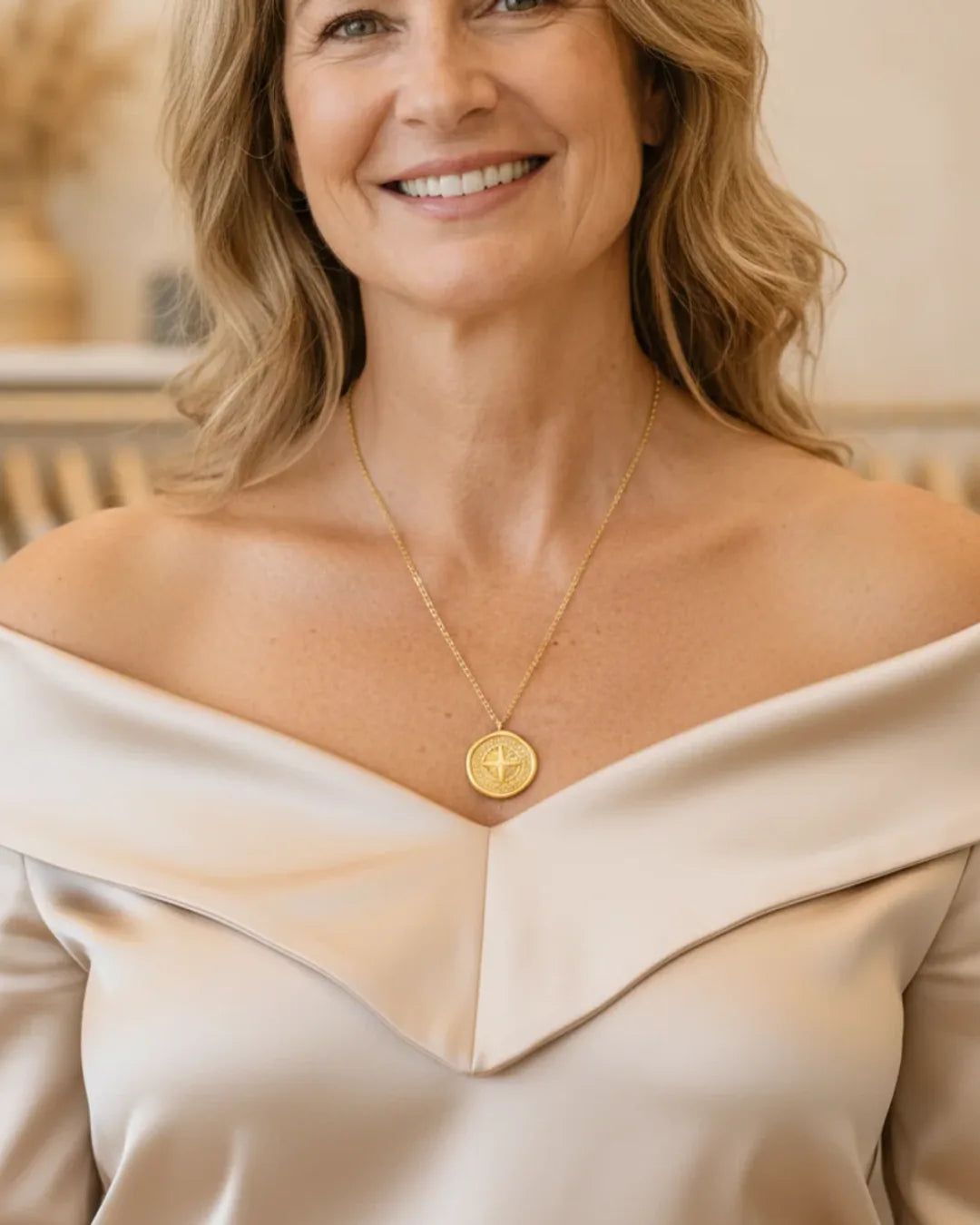 Charlotte Compass Pendant Necklace