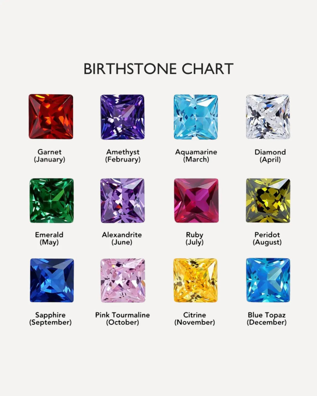 Ava Initial Birthstone Bracelet with Beads