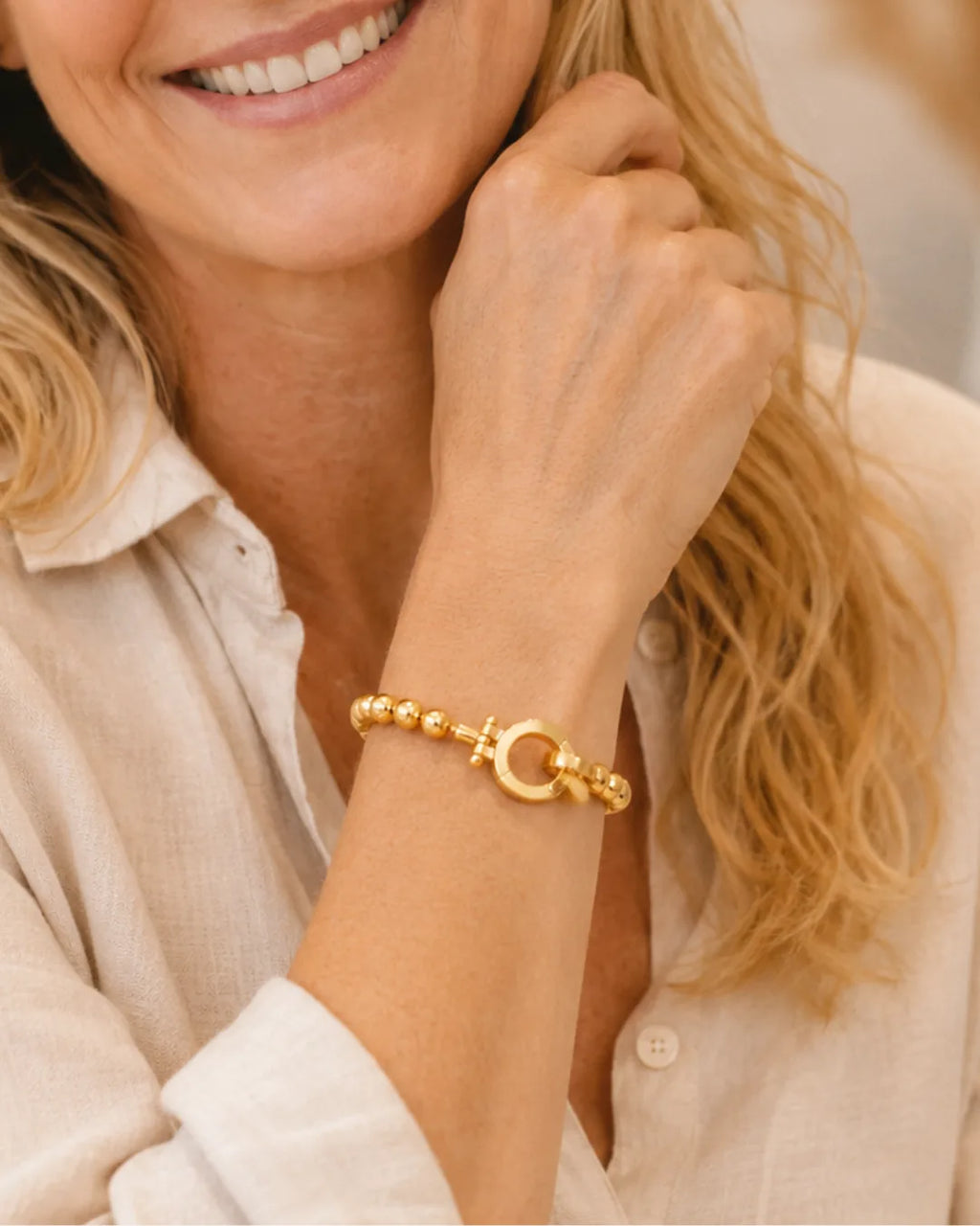 Essential Gold Beaded Bracelet