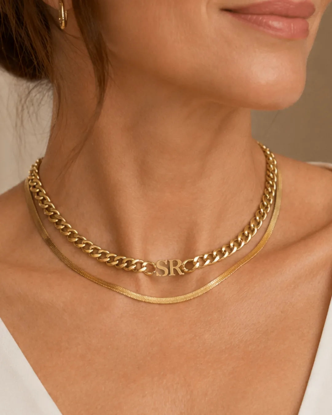 Olivia Initial Choker Necklace