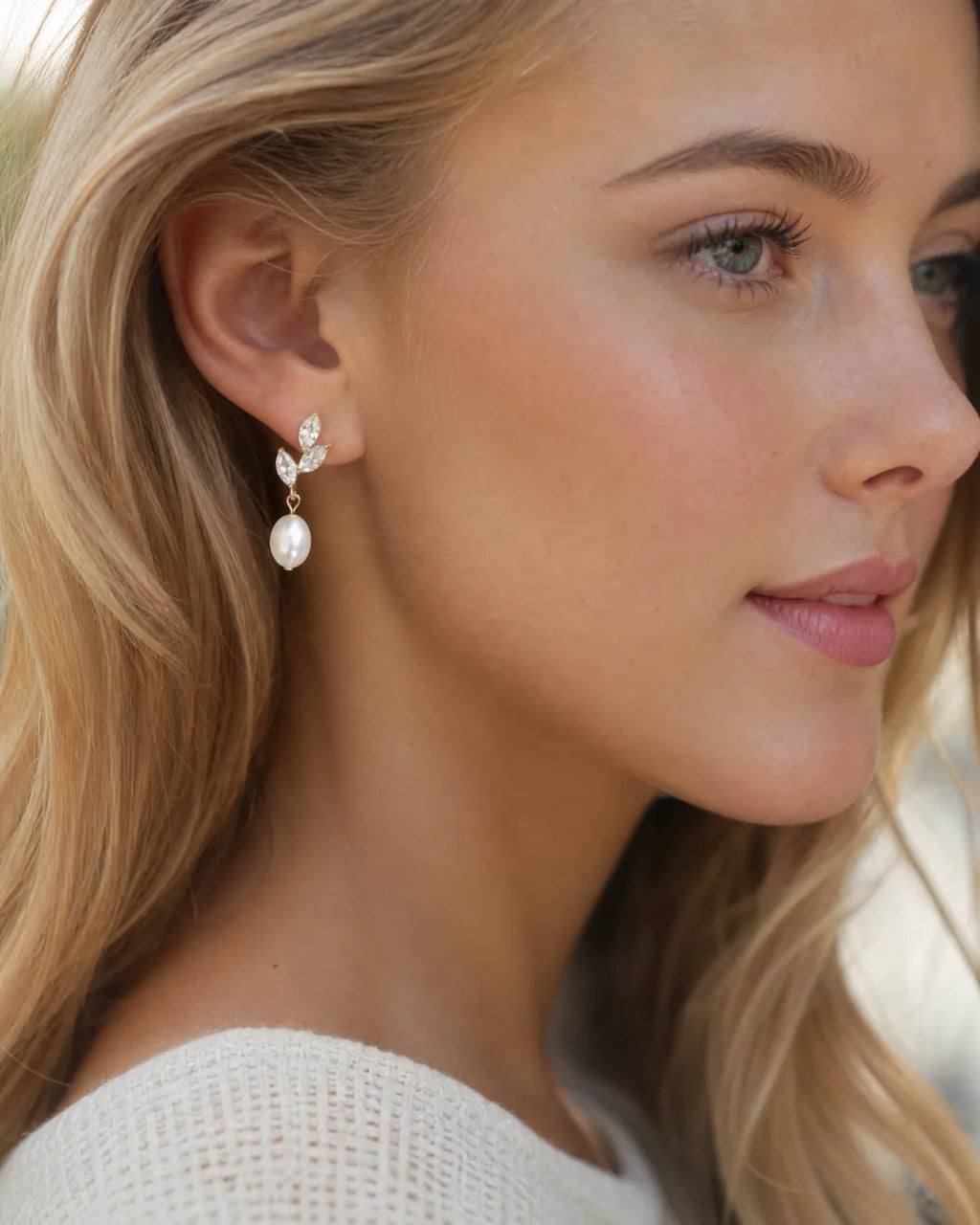 Margot Pearl Drop Earrings Elegant